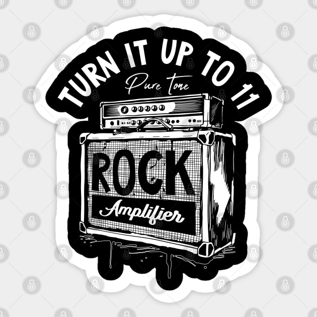 Crank It Up. High Gain Dark Sticker by filiposwear